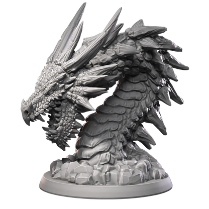 a close up of a statue of a dragon on a black background