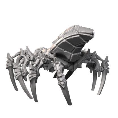 a 3d model of a spider with claws