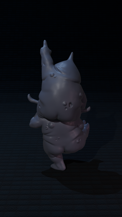 a 3d image of a rhinoceros in the dark