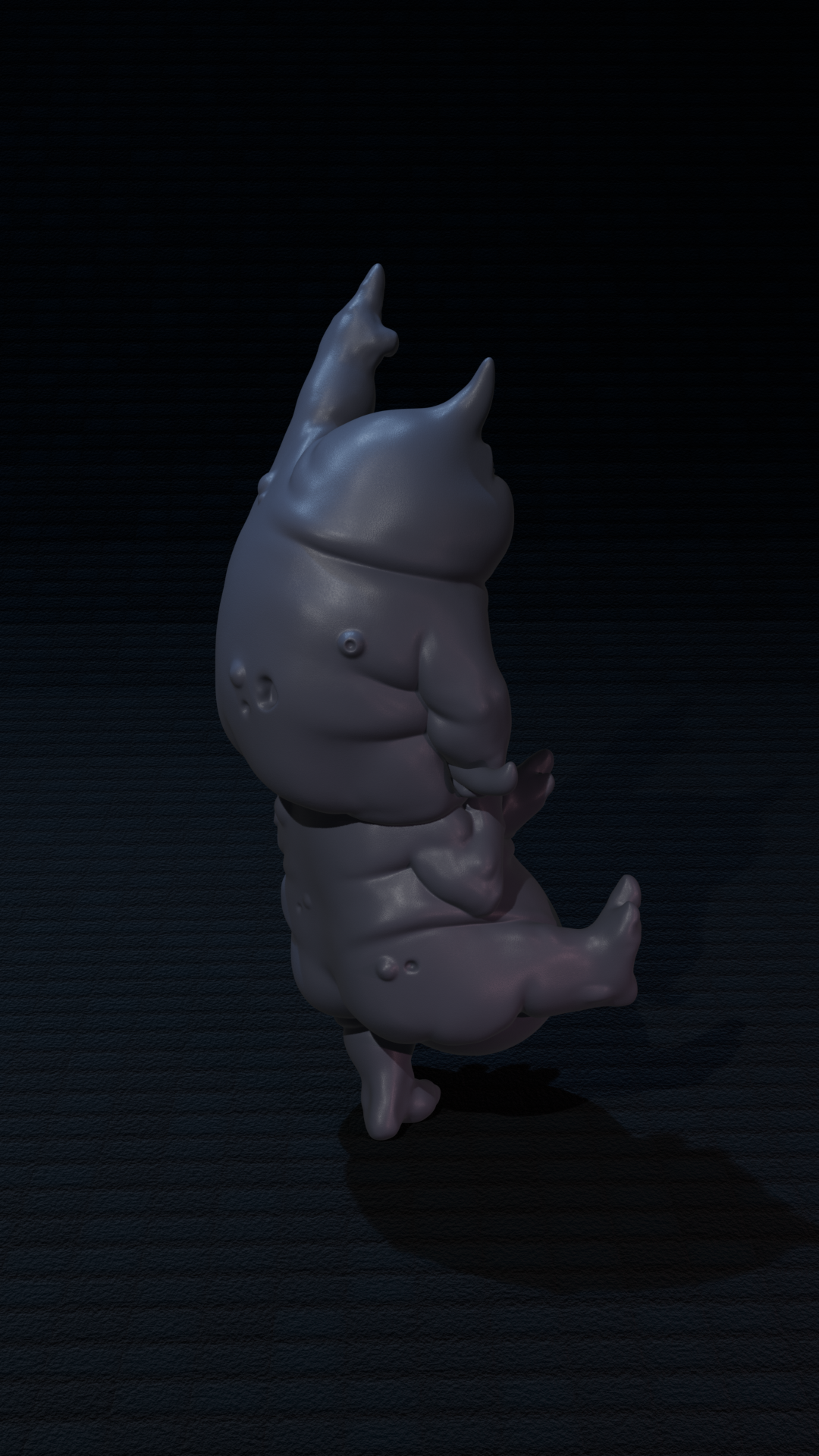 a 3d image of a very strange looking creature