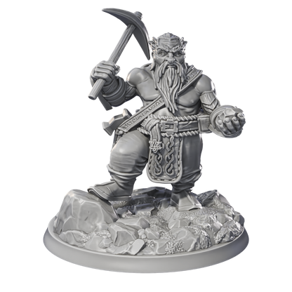 Deep Dwarf - Werefolk by Printed Obsession