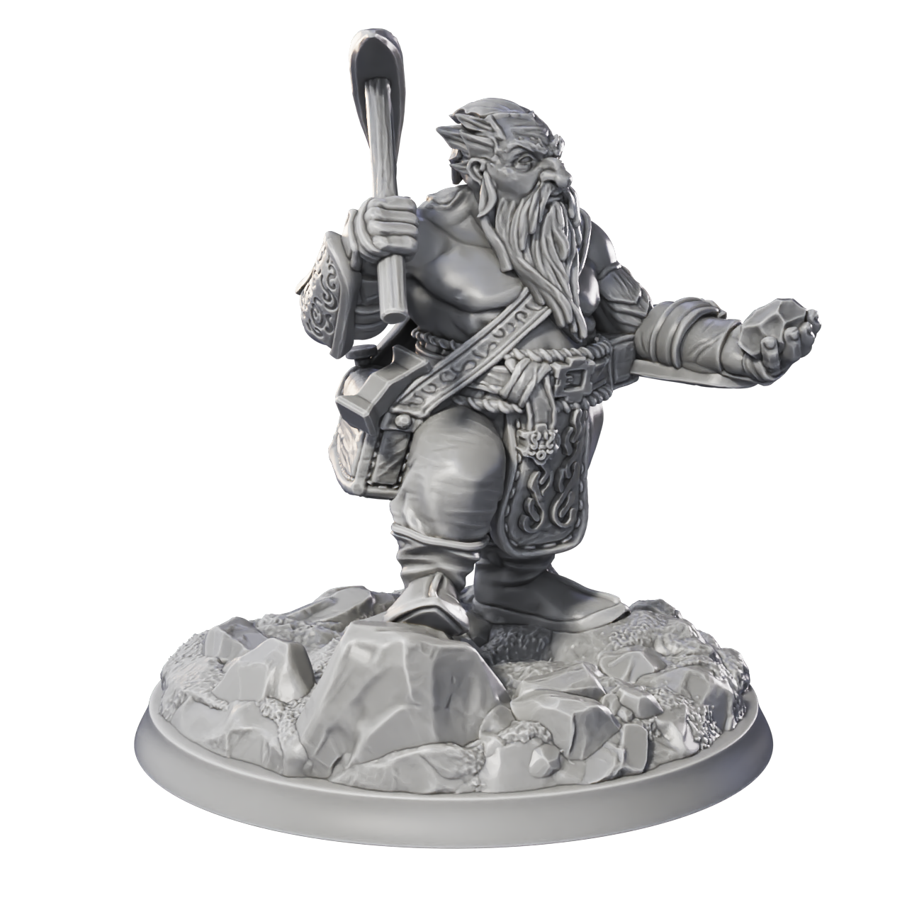 Deep Dwarf - Werefolk by Printed Obsession