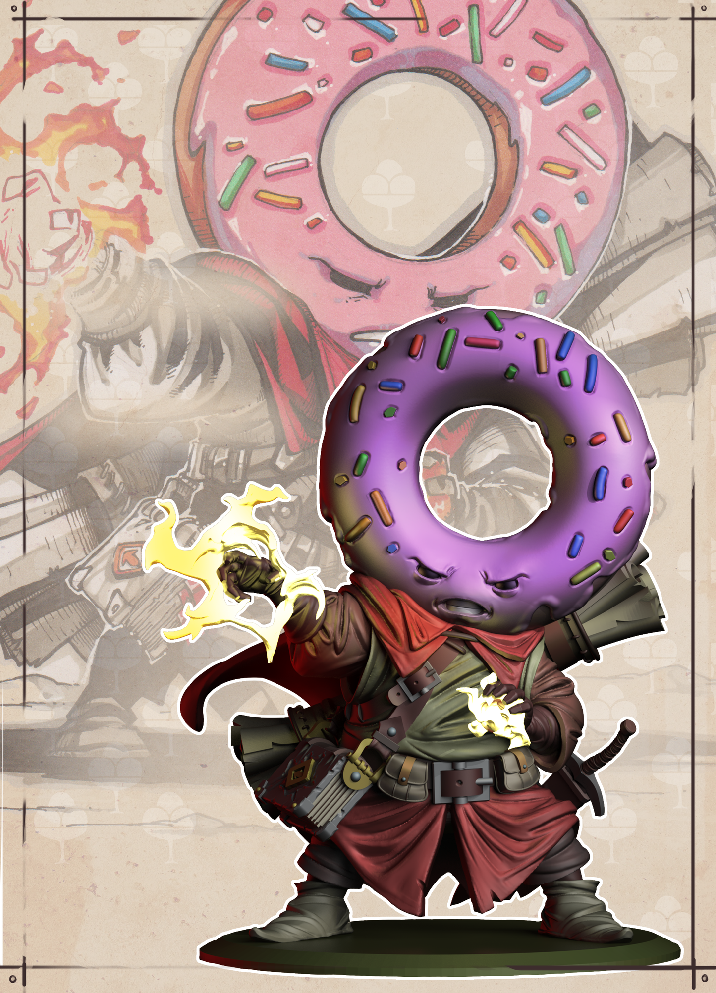 Donut Battle Mage - Quirky Unlimited