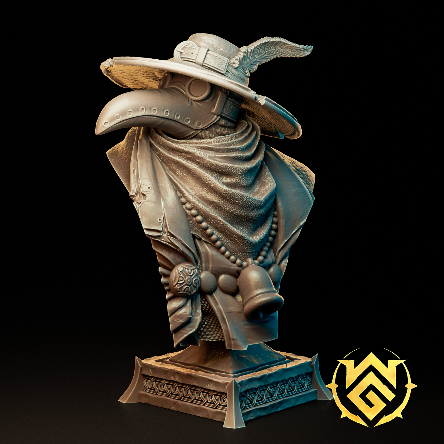 Iron Mask Cleric Bust - The Witchguild