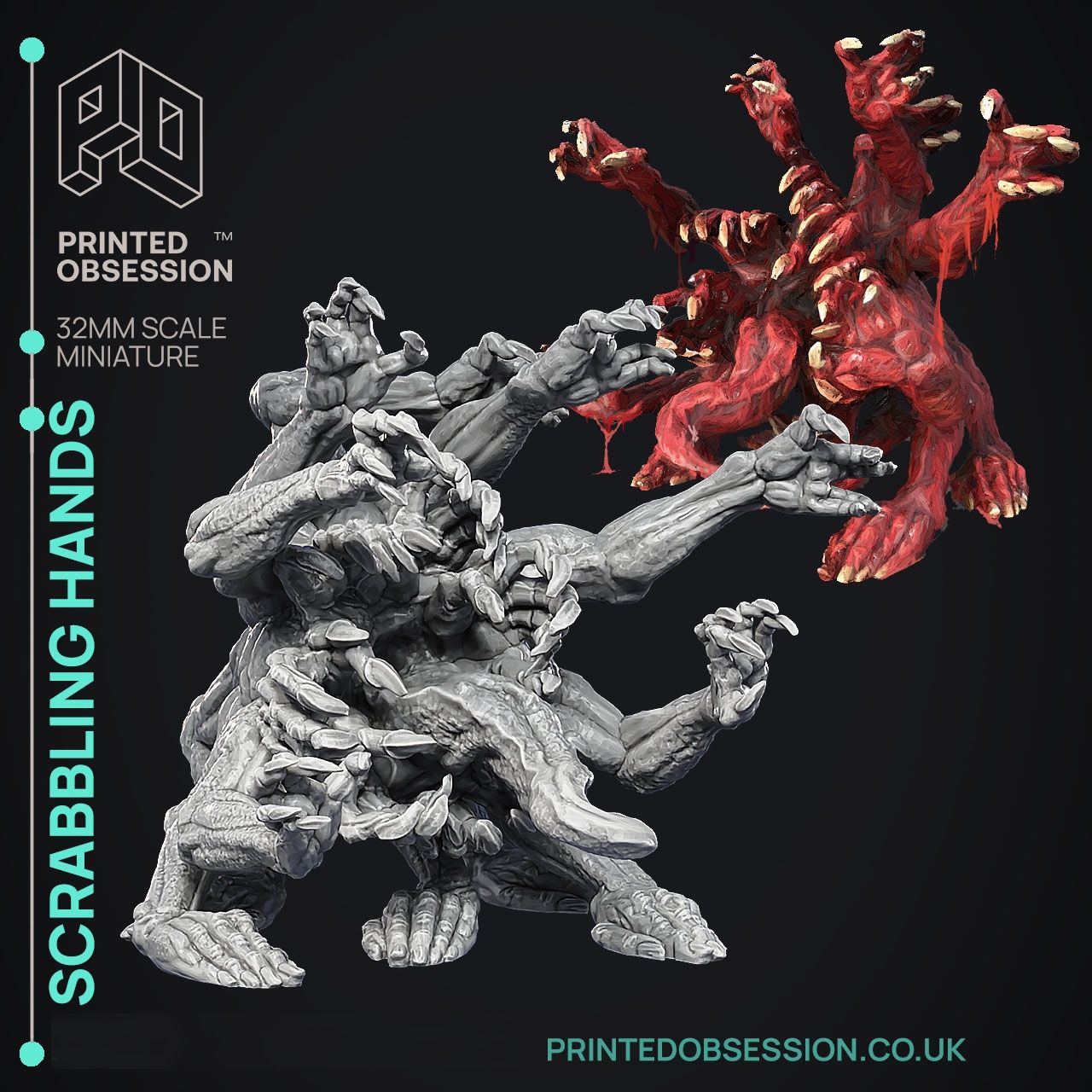 Scrabbling Hands - Ghast Busters by Printed Obsession