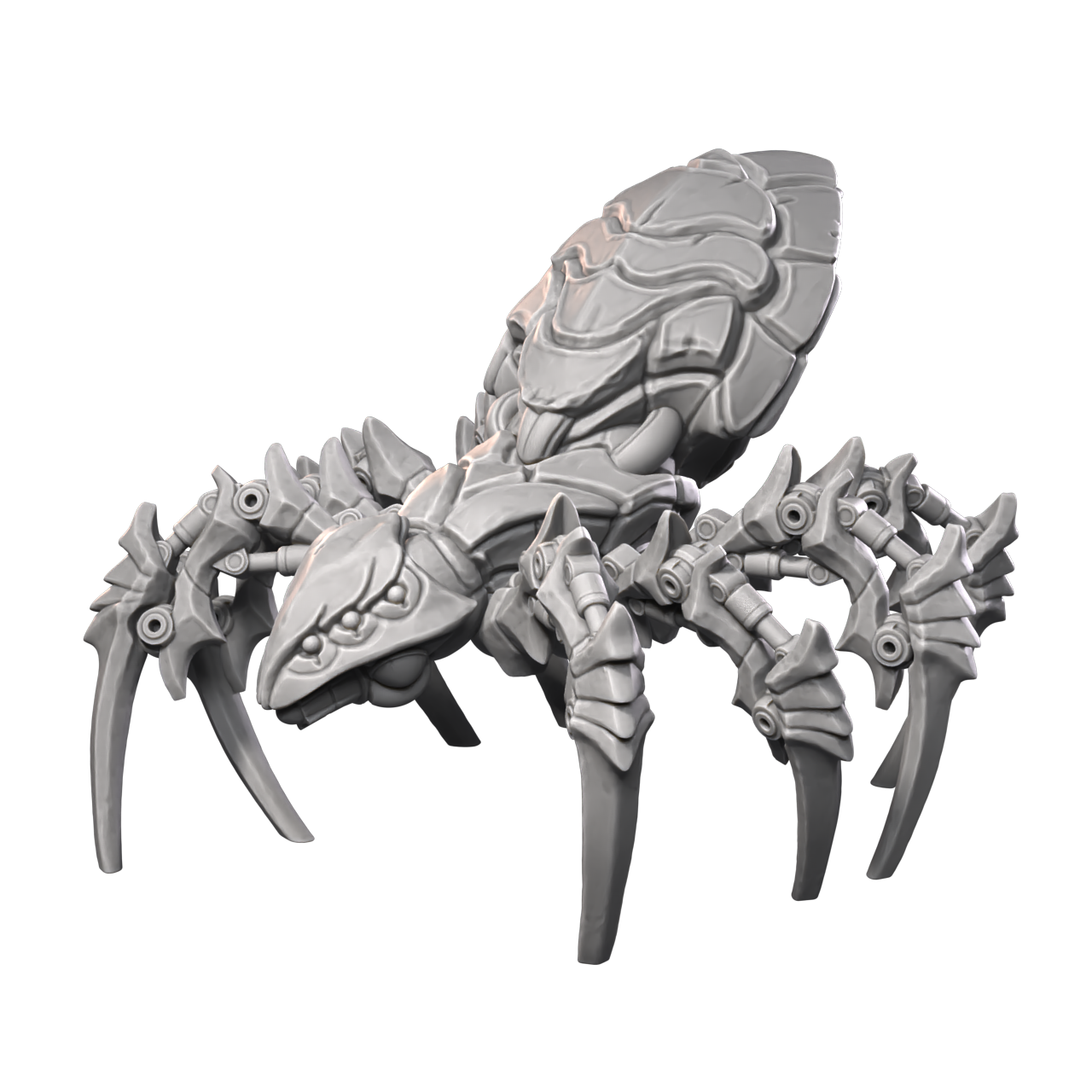 a model of a scorpion with claws and claws