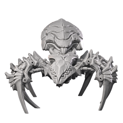 a 3d model of a dragon head with two claws