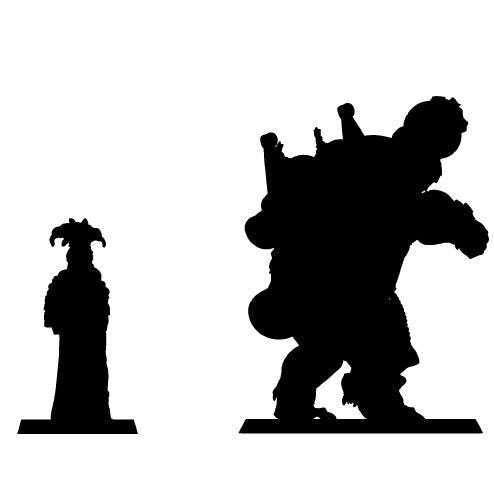 a black and white silhouette of a man and a woman