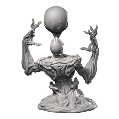 a statue of a person holding a ball