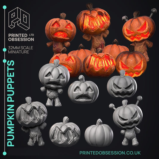 Pumpkin Puppets - Halloween by Printed Obsession