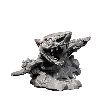 Stone Shark - Elemental Creatures by Printed Obsession