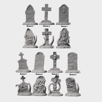 Gravestone Mimics - Halloween by Printed Obsession