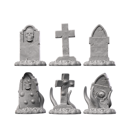 Gravestone Mimics - Halloween by Printed Obsession