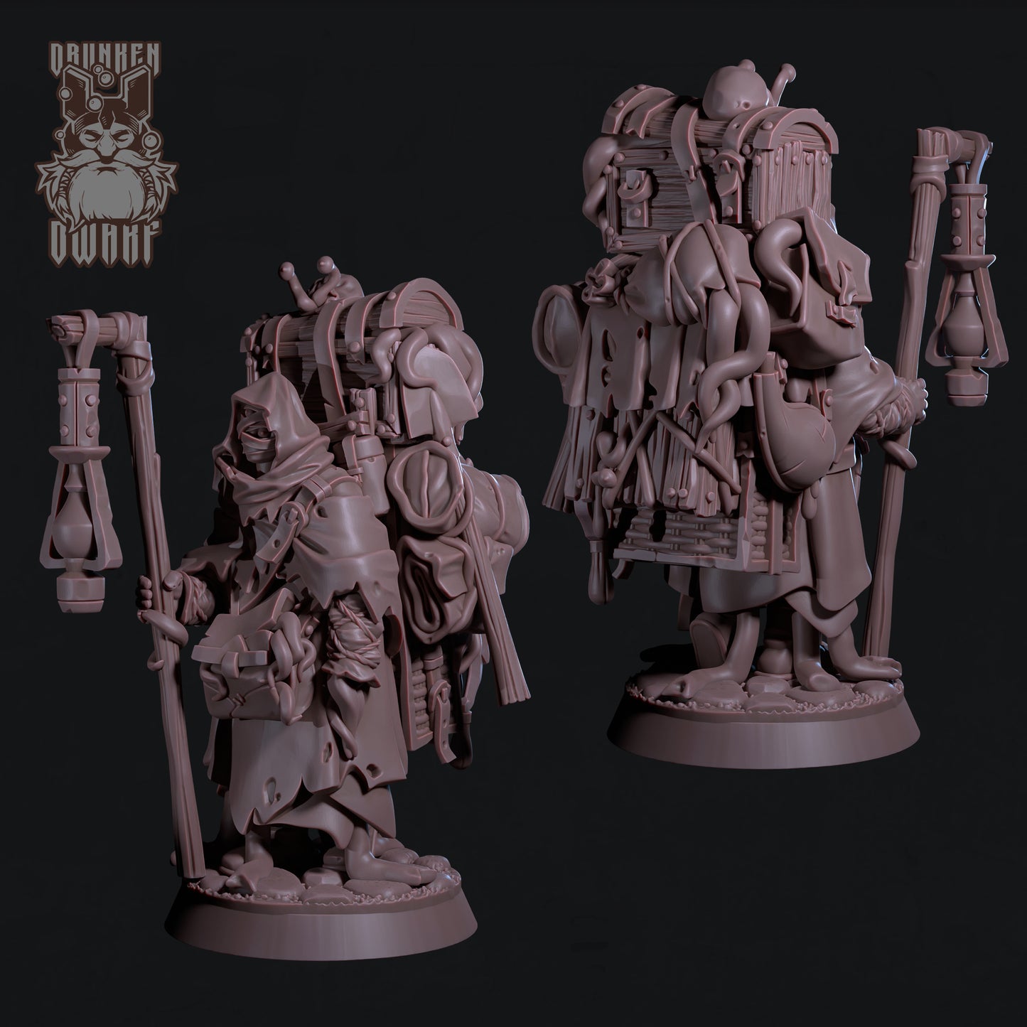 Wanderer - Drunken Dwarf Miniatures