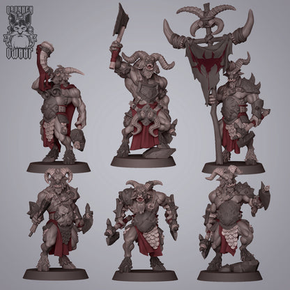 Goatmen - Drunken Dwarf Miniatures