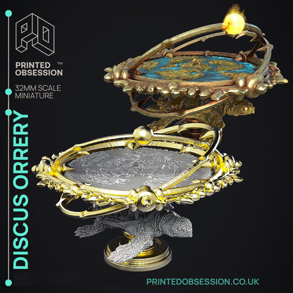 Discus Orrery - The Wandering Discus by Printed Obsession