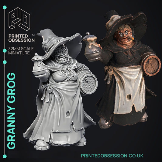 Granny Grog- The Wandering Discus by Printed Obsession