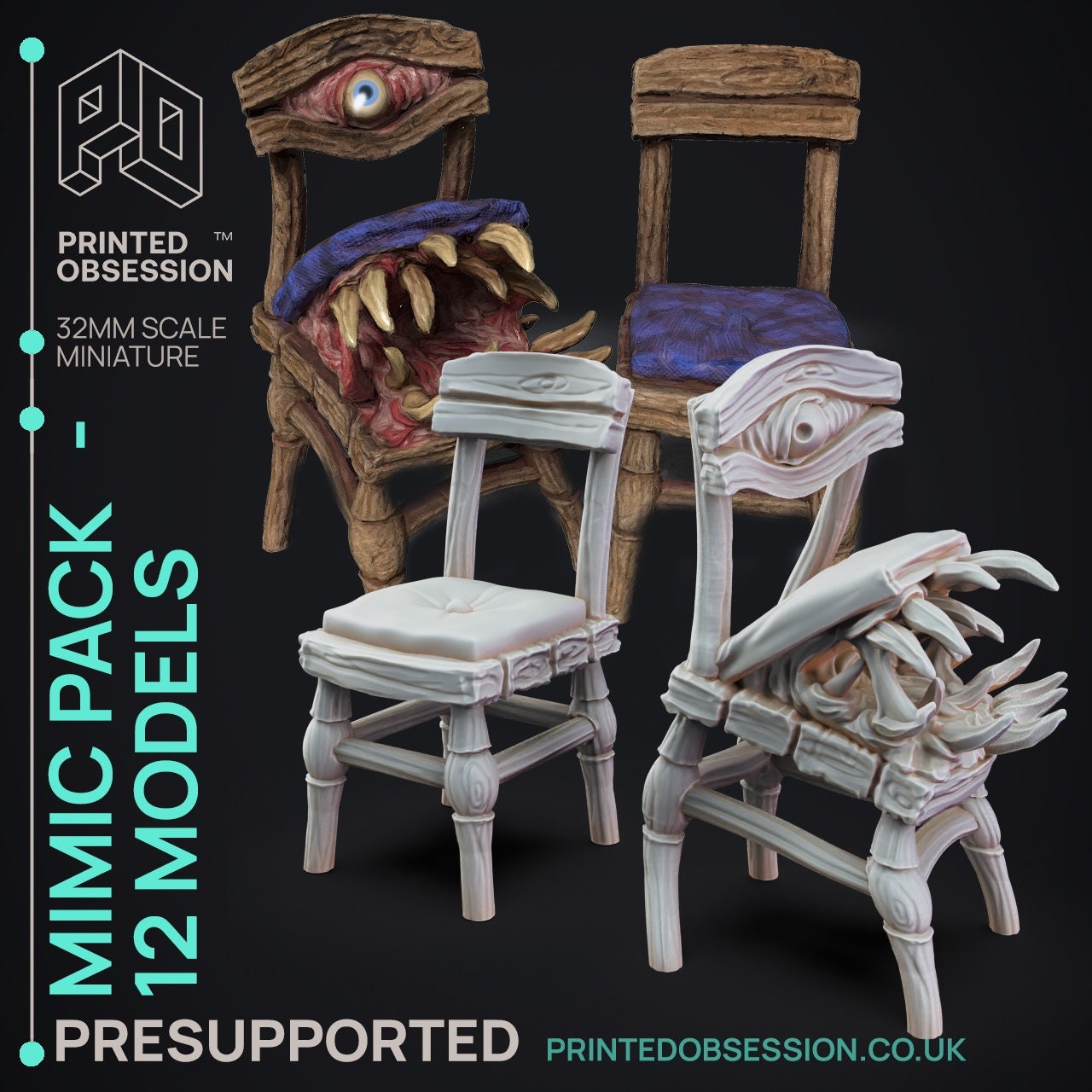 Furniture Mimics - Ninja & Mimics by Printed Obsession