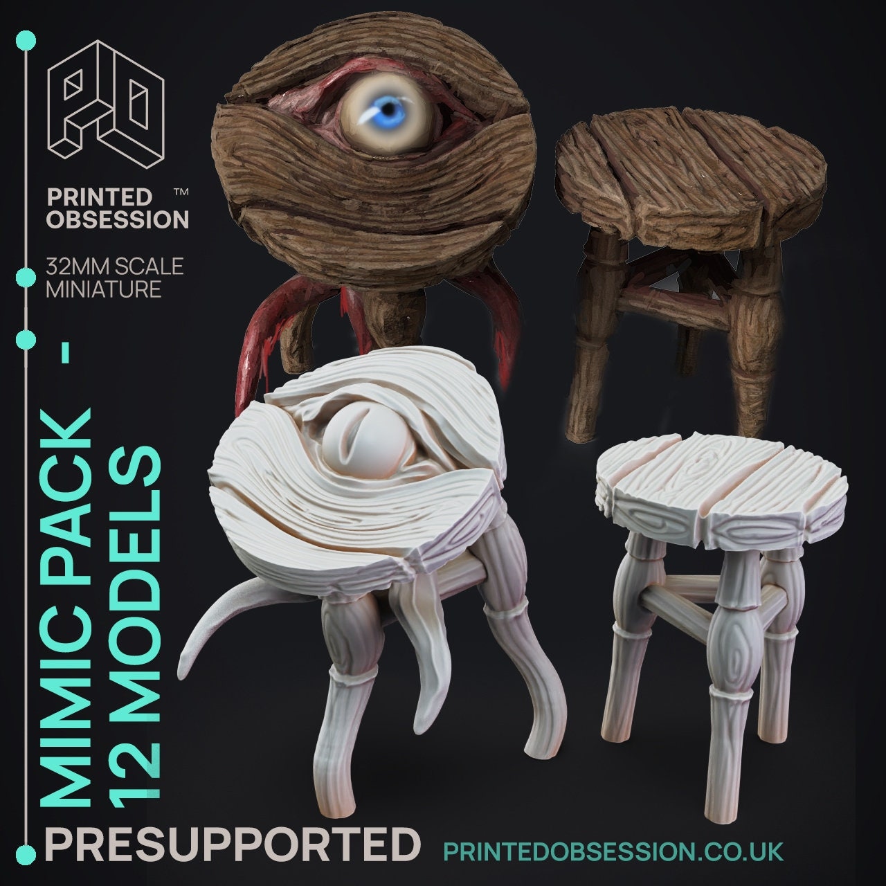 Furniture Mimics - Ninja & Mimics by Printed Obsession