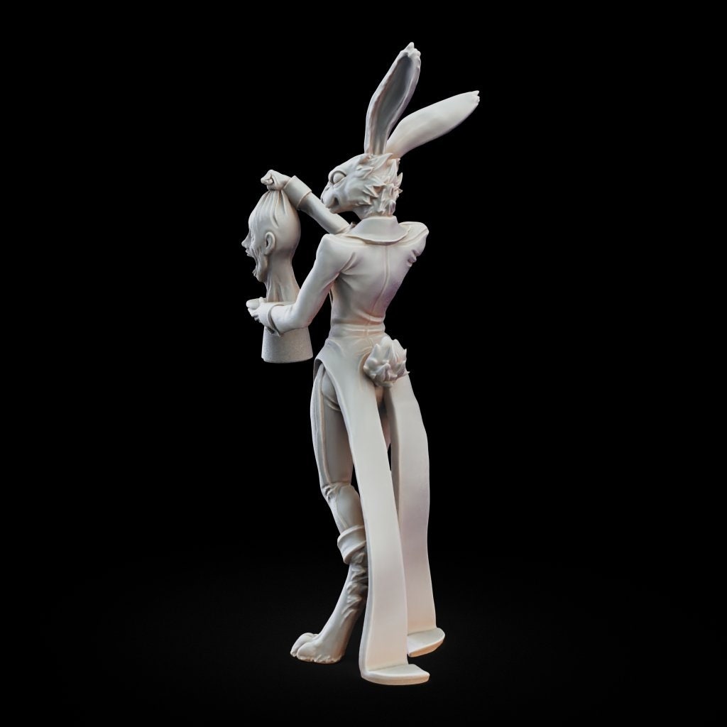 White the Rabbit Magician - Circus of Horrors by Printed Obsession