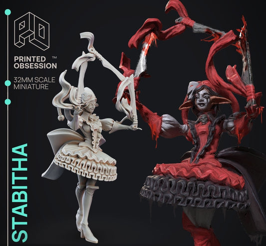 Stabitha the Jester - Circus of Horrors by Printed Obsession