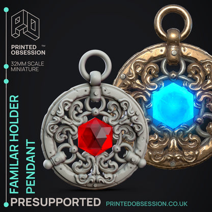 Pendant of Familiar Holding - Familiar Merchant by Printed Obsession