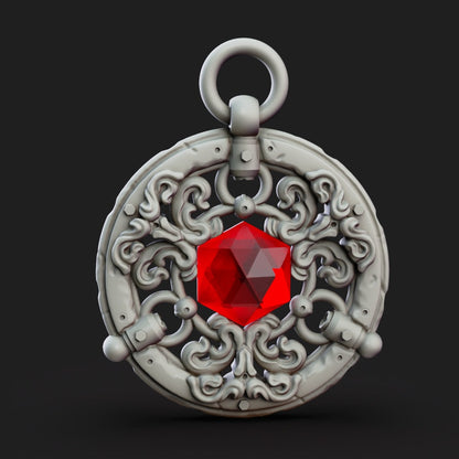 Pendant of Familiar Holding - Familiar Merchant by Printed Obsession