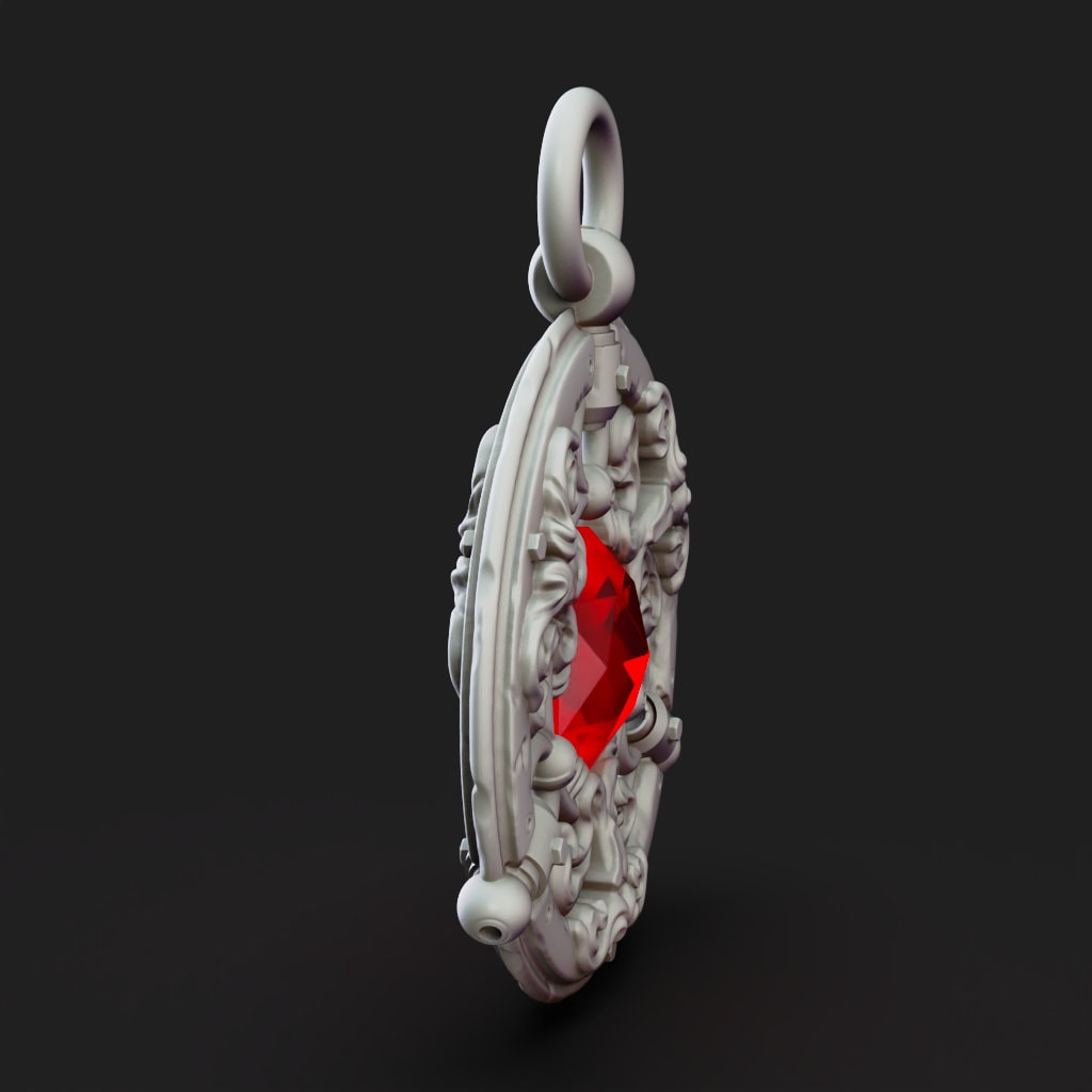 Pendant of Familiar Holding - Familiar Merchant by Printed Obsession