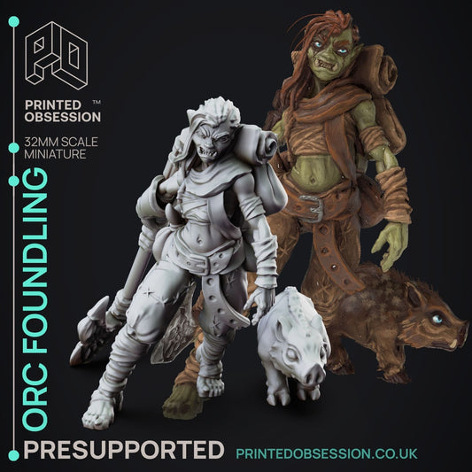 Naz the Orc Foundling - The Foundlings by Printed Obsession