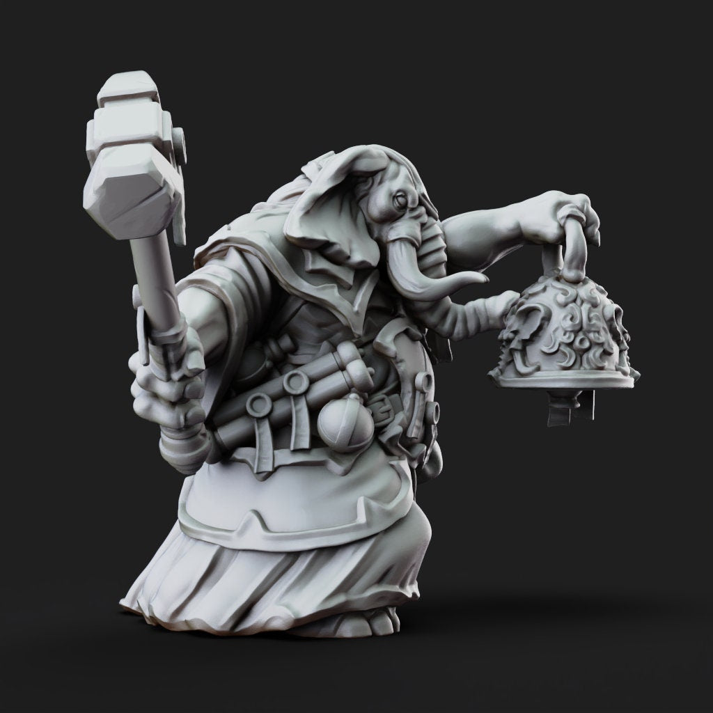 Loxodon Cleric - The Lady of Pox by Printed Obsession