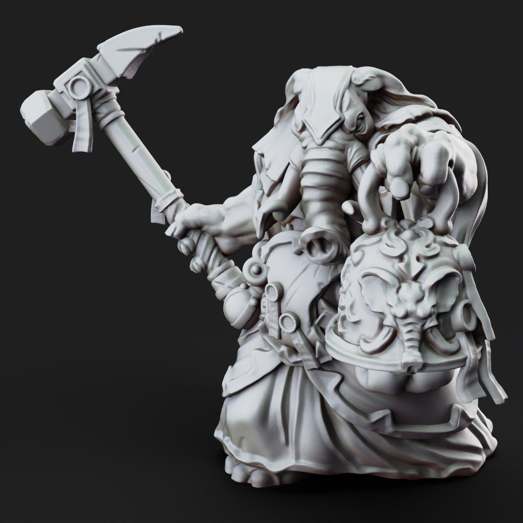 Loxodon Cleric - The Lady of Pox by Printed Obsession