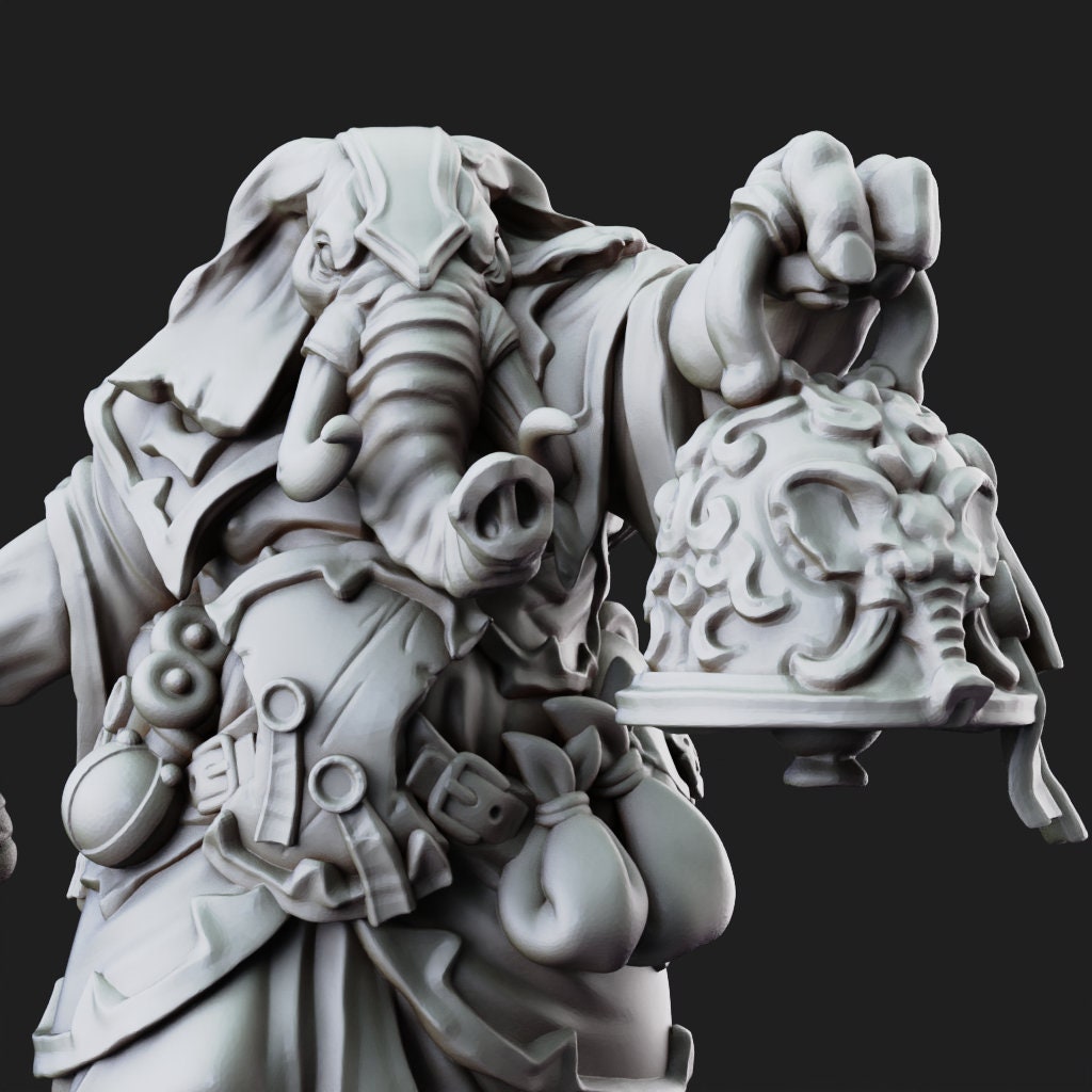 Loxodon Cleric - The Lady of Pox by Printed Obsession