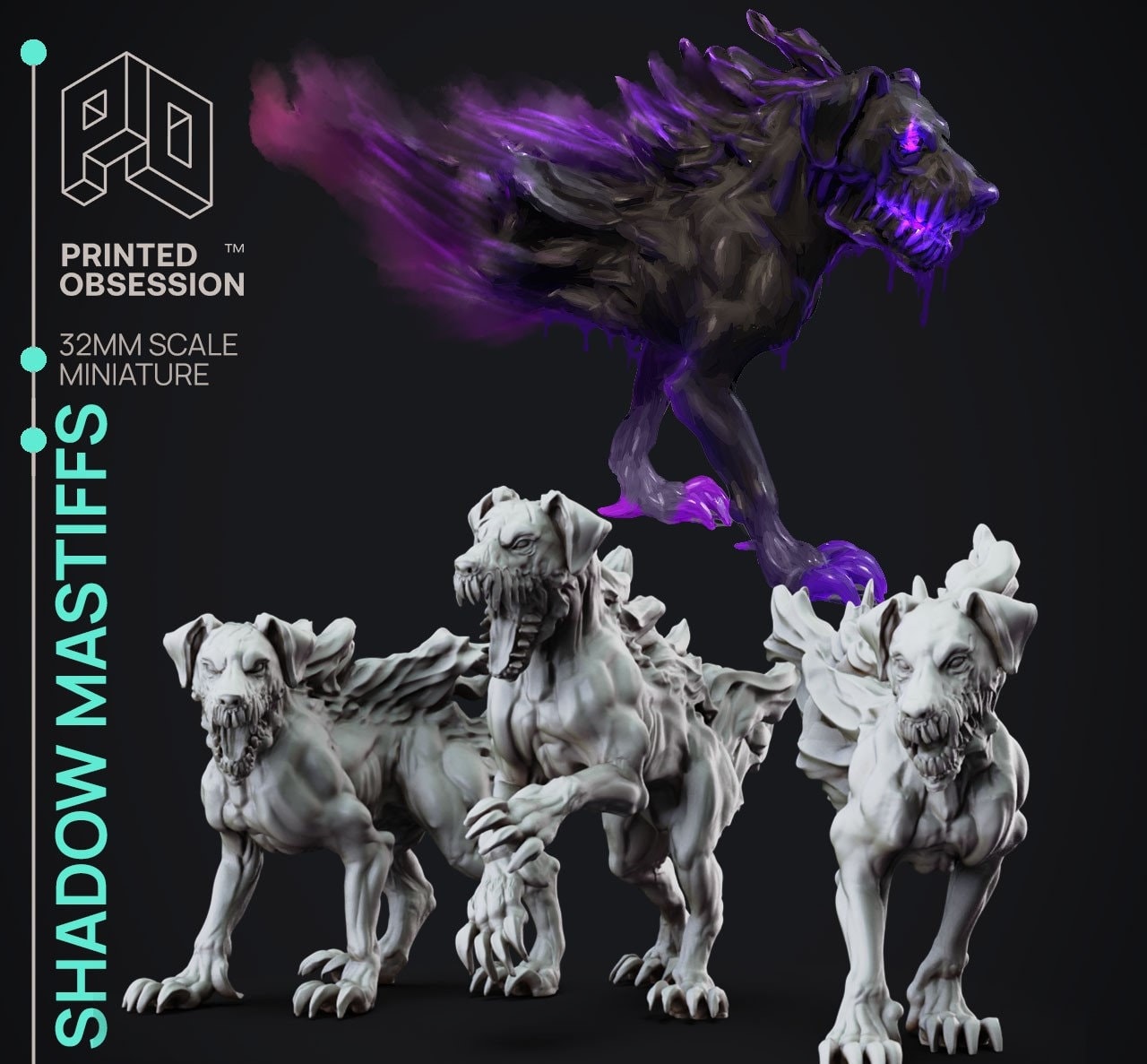 Shadow Mastiffs - Faewild vs Shadowfell by Printed Obsession