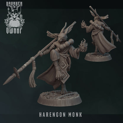 Harengon Monk - Drunken Dwarf Miniatures