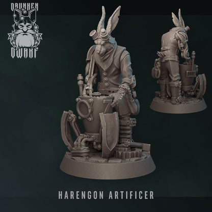 Harengon Artificer- Drunken Dwarf Miniatures