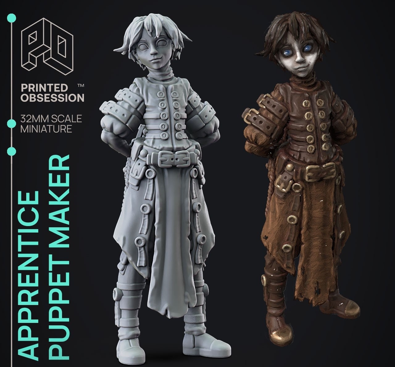 The Young Puppet Maker - The Puppet Master's Apprentice by Printed Obsession