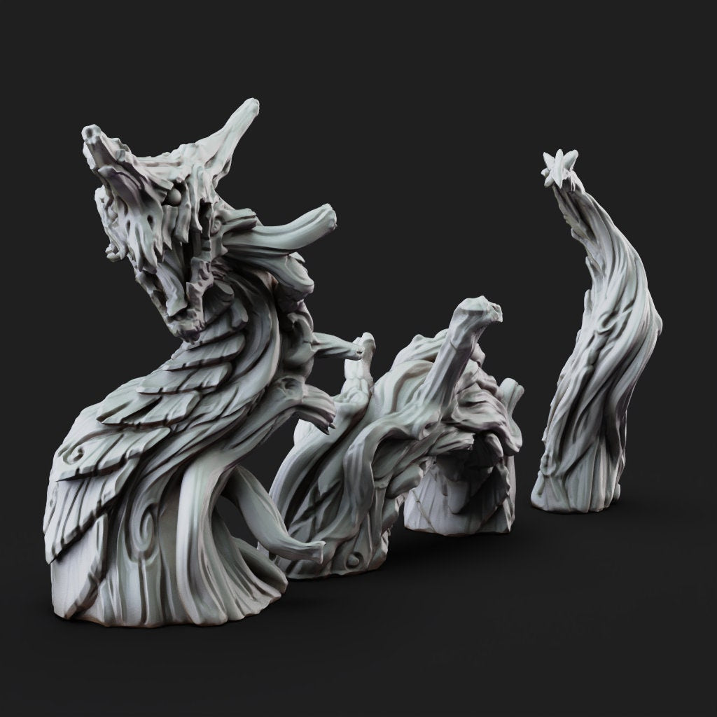 Root Wyrm - Fey vs Shadowfell by Printed Obsession