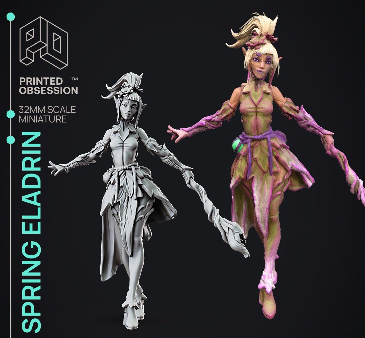 Spring Eladrin - Fey vs Shadowfell by Printed Obsession