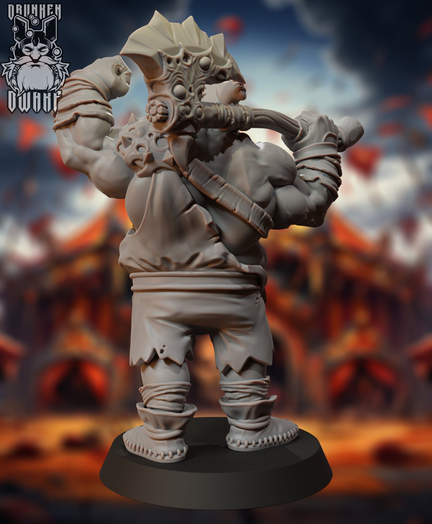 Infected Strongman - The Infected Circus by Drunken Dwarf Miniatures