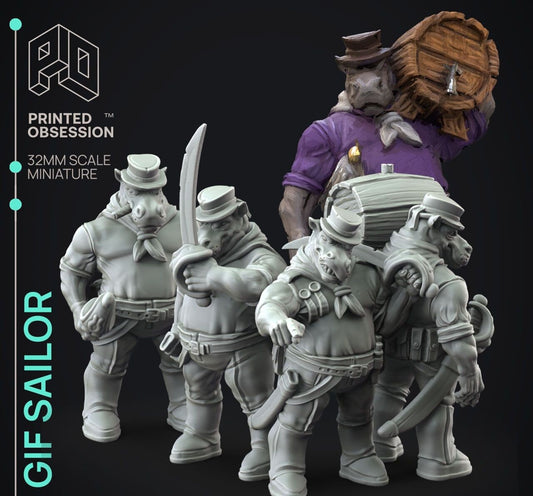 Giff Sailors - Weird Shores by Printed Obsession