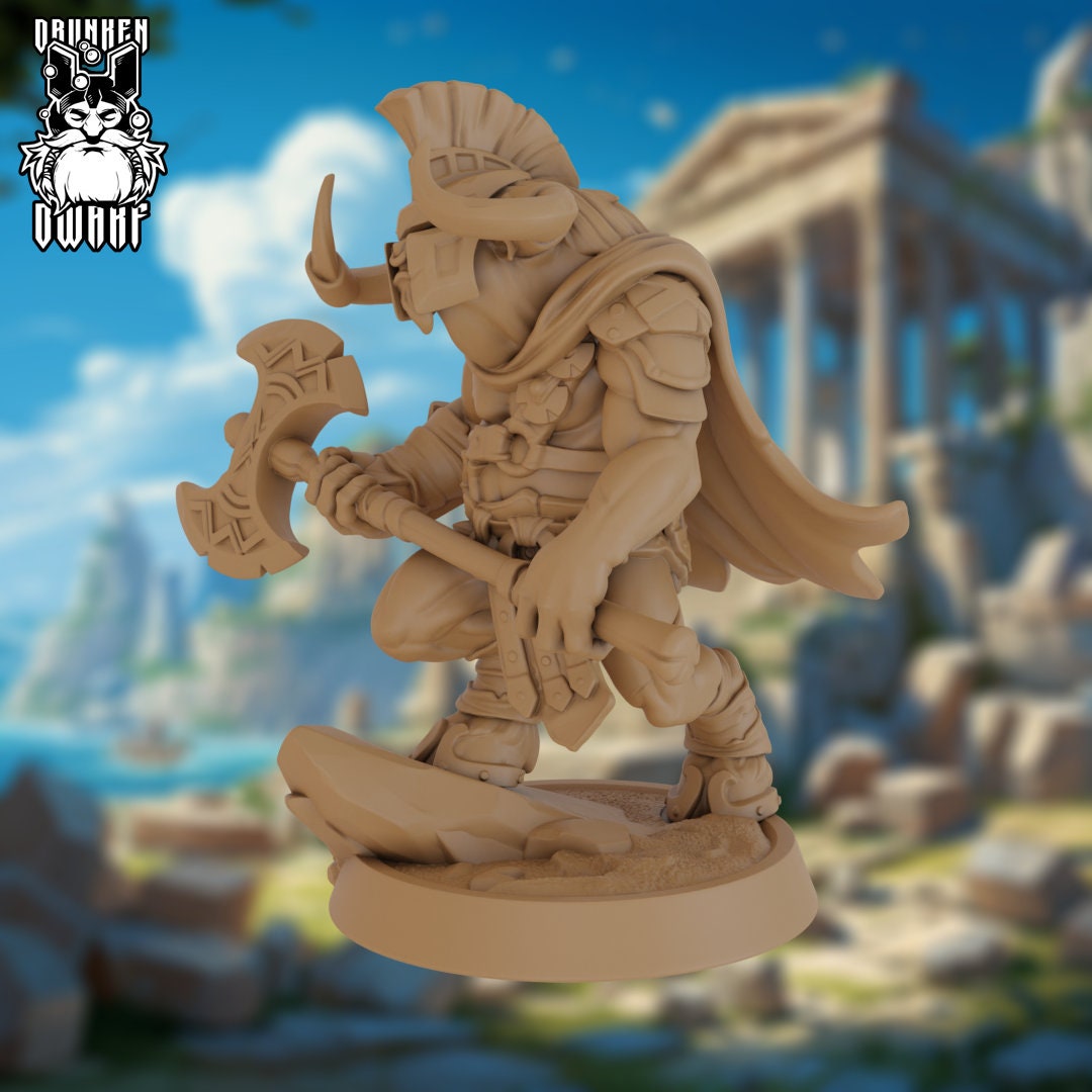 Minotaur - Greek Myths by Drunken Dwarf Miniatures