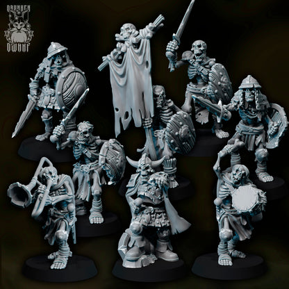 Skeleton Soldiers - Skeleton Army by Drunken Dwarf Miniatures