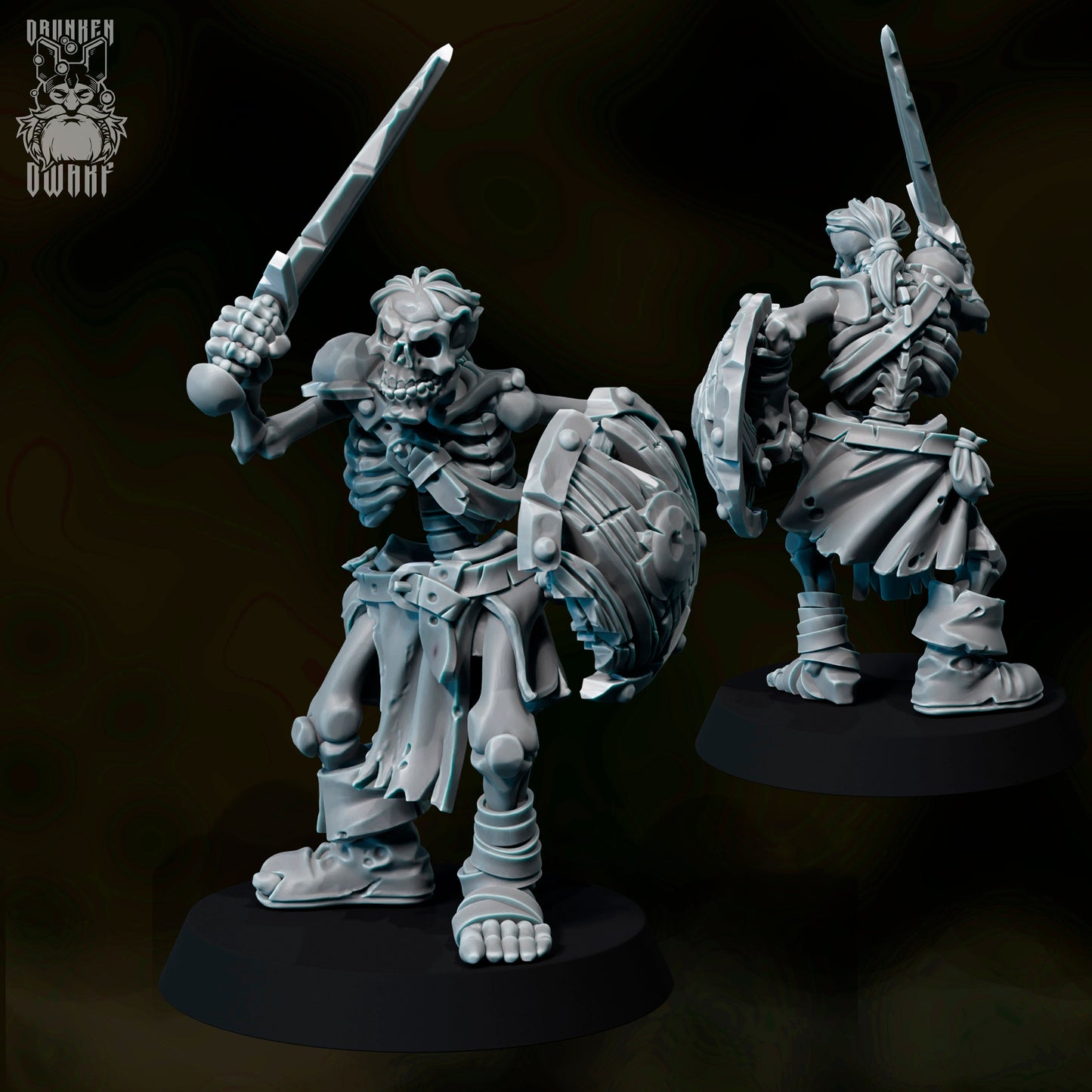 Skeleton Soldiers - Skeleton Army by Drunken Dwarf Miniatures