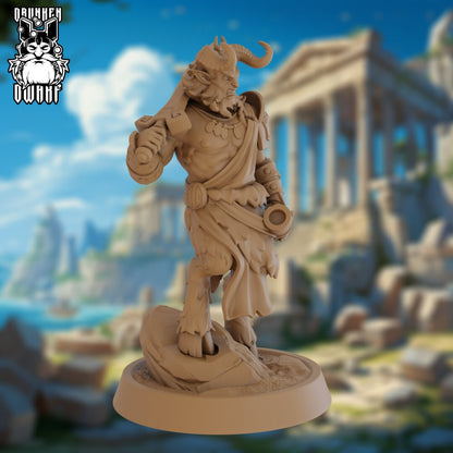 Satyr Warrior - Greek Myths by Drunken Dwarf Miniatures