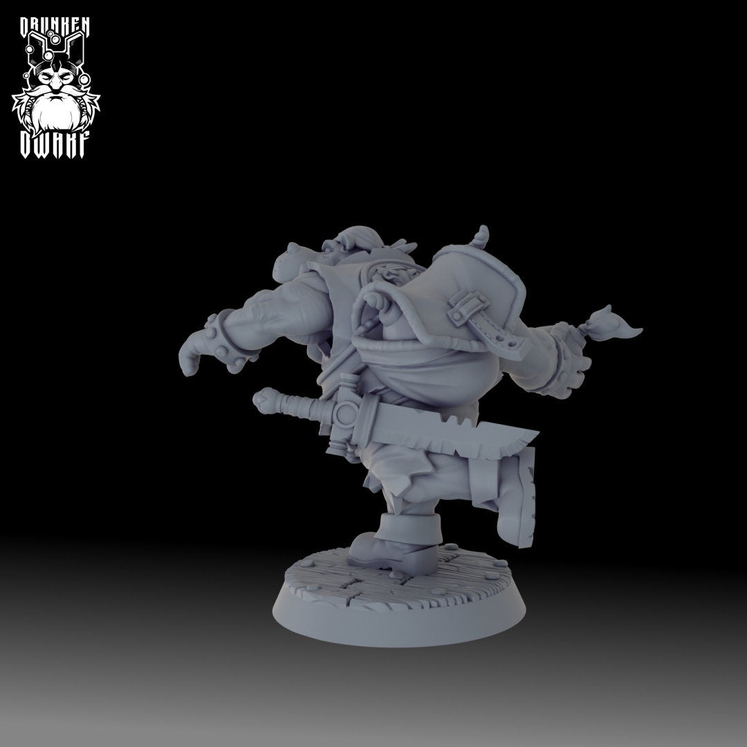 Giff Grenadier - Drunken Dwarf Miniatures