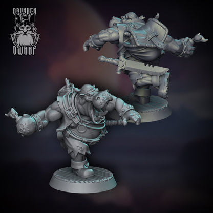 Giff Grenadier - Drunken Dwarf Miniatures