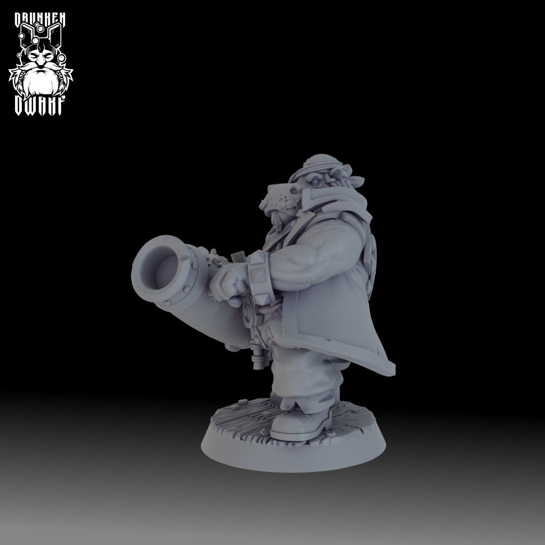 Giff Cannoneer - Drunken Dwarf Miniatures