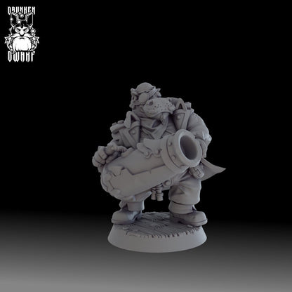 Giff Cannoneer - Drunken Dwarf Miniatures