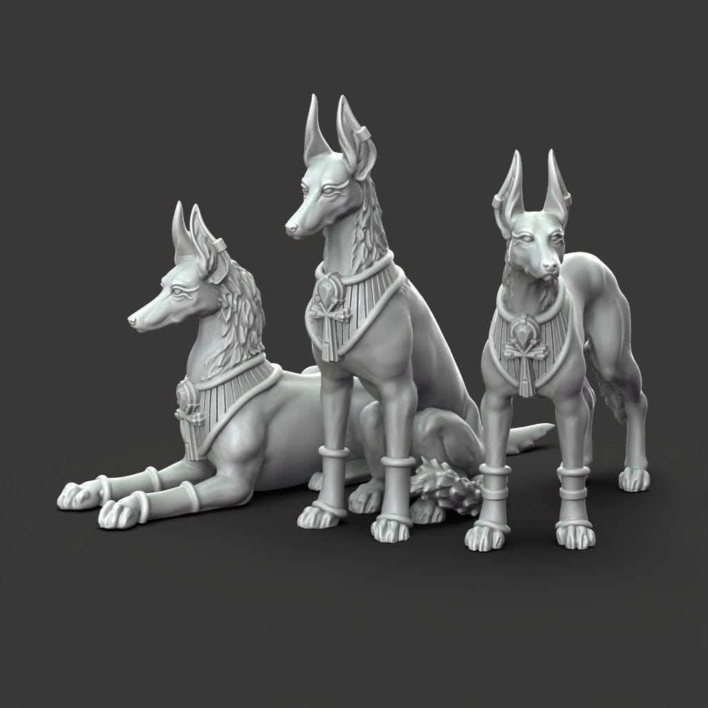 Anubis Hounds - Court of Anubis by Printed Obsession