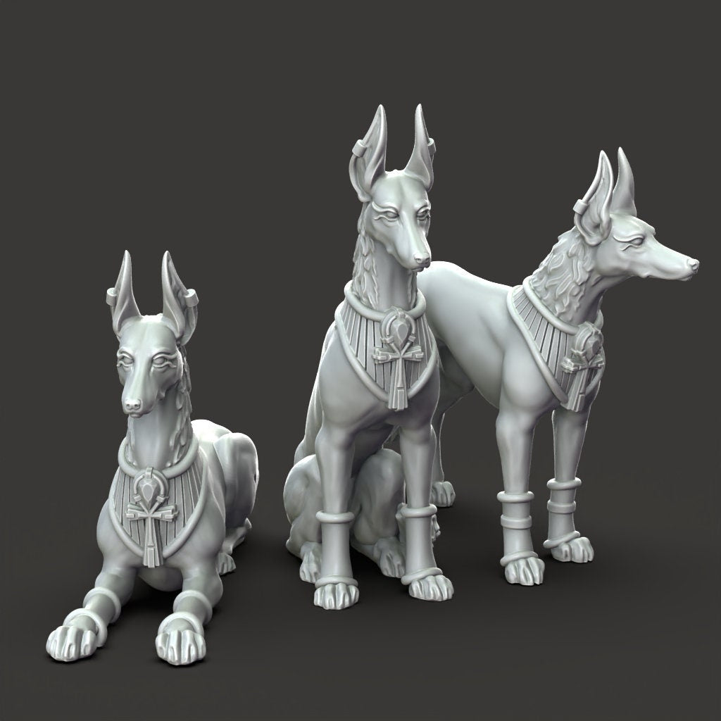 Anubis Hounds - Court of Anubis by Printed Obsession